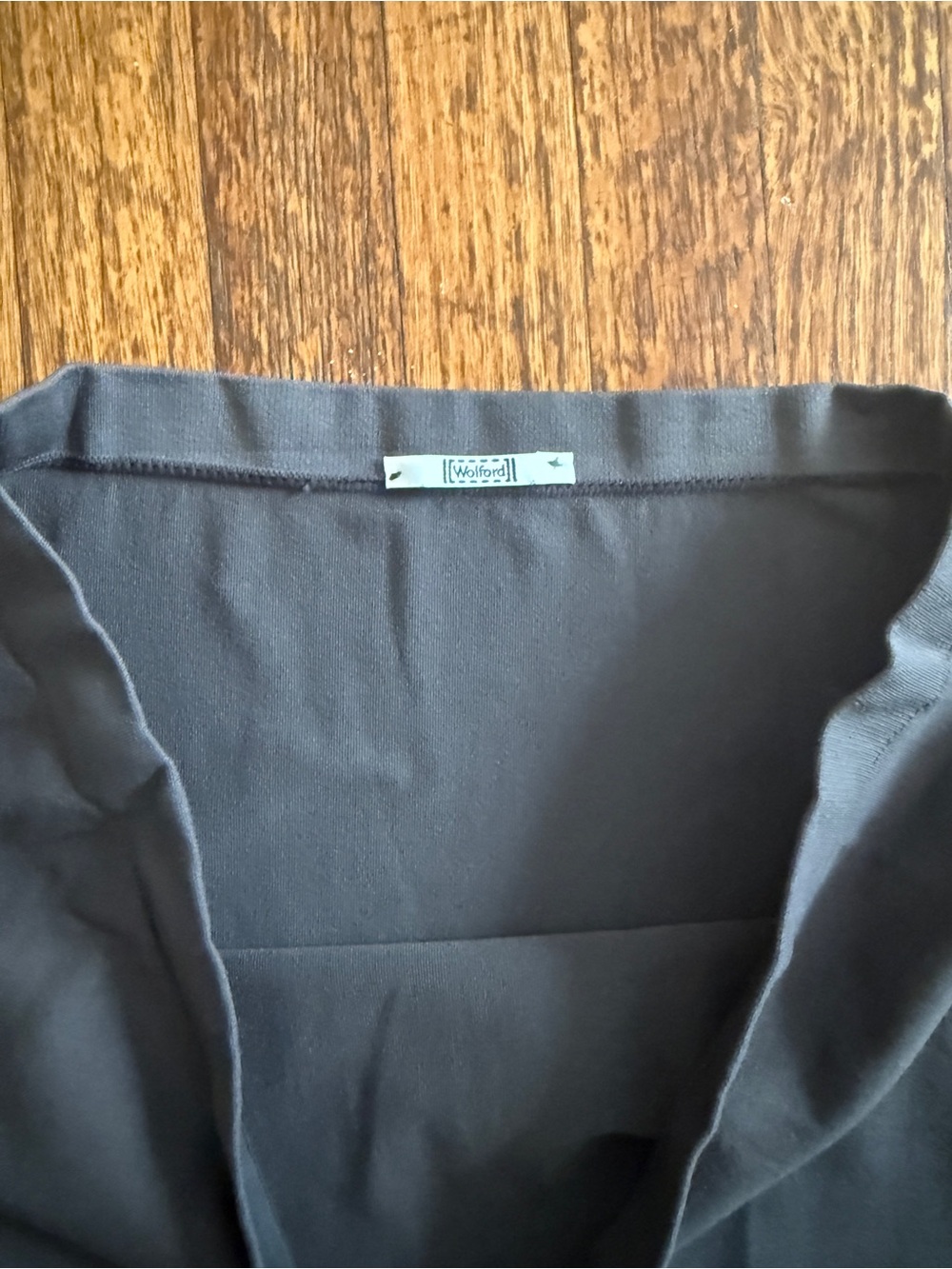 Wolford Black V-Neck Top with Clean Neckline